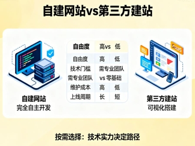 自己建网站vs第三方建网站 怎么做选择?