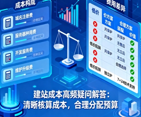 企业建网站的成本怎么算?理清建站预算分配的核心疑问