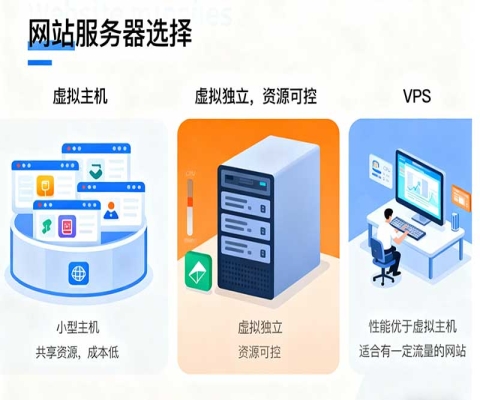 网站服务器怎么选?虚拟主机、VPS 与云服务器