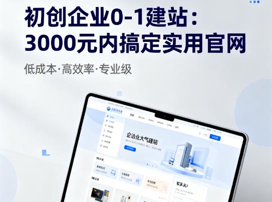 初创企业0-1建站：3000元内搞定“实用官网”